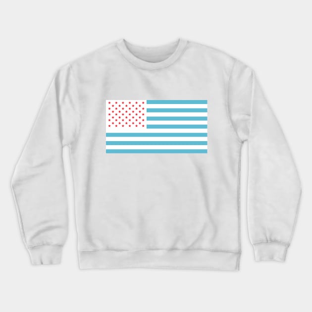 U.S.A. Flag Modified Crewneck Sweatshirt by mailboxdisco